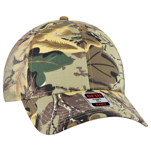 OTTO CAP® Camouflage 6 Panel Low Profile Mesh Back Trucker Hat