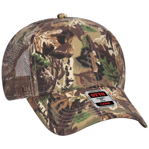 OTTO CAP® Camouflage 6 Panel Low Profile Mesh Back Trucker Hat