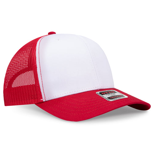 OTTO CAP® 6 Panel Mid Profile Mesh Back Trucker Hat