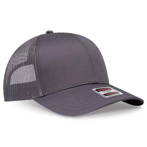 OTTO CAP® 6 Panel Mid Profile Mesh Back Trucker Hat