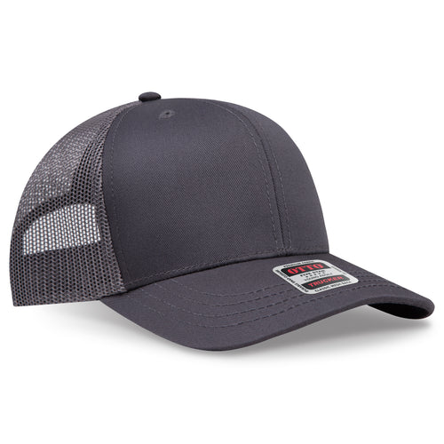 OTTO CAP® 6 Panel Mid Profile Mesh Back Trucker Hat