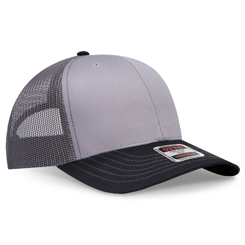 OTTO CAP® 6 Panel Mid Profile Mesh Back Trucker Hat