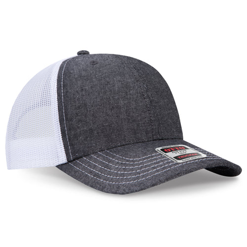 OTTO CAP® 6 Panel Mid Profile Mesh Back Trucker Hat