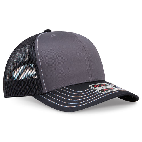 OTTO CAP® 6 Panel Mid Profile Mesh Back Trucker Hat