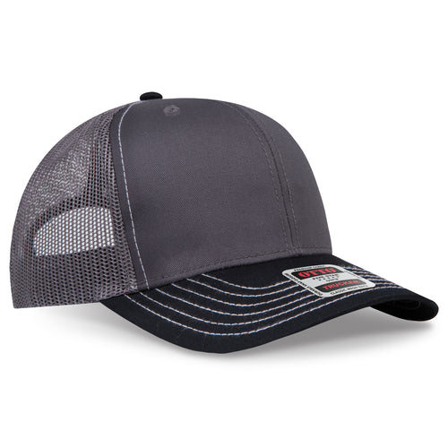 OTTO CAP® 6 Panel Mid Profile Mesh Back Trucker Hat