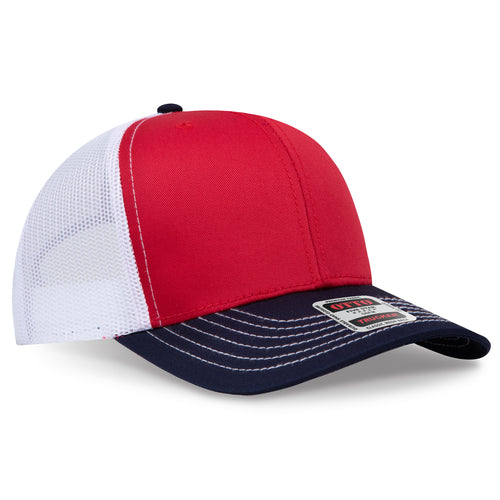 OTTO CAP® 6 Panel Mid Profile Mesh Back Trucker Hat