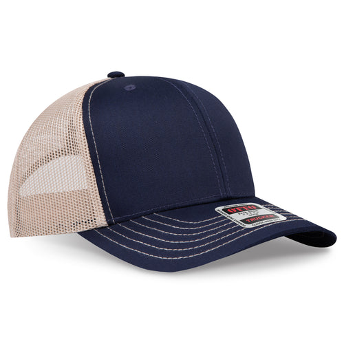 OTTO CAP® 6 Panel Mid Profile Mesh Back Trucker Hat