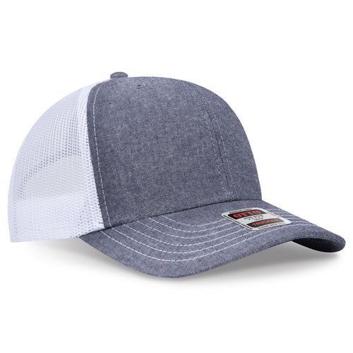 OTTO CAP® 6 Panel Mid Profile Mesh Back Trucker Hat