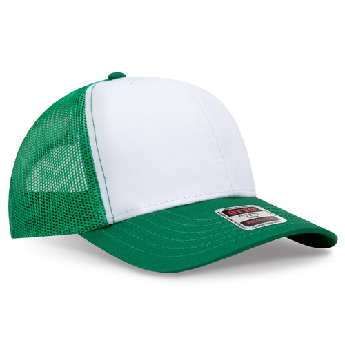 OTTO CAP® 6 Panel Mid Profile Mesh Back Trucker Hat