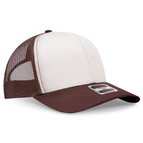 OTTO CAP® 6 Panel Mid Profile Mesh Back Trucker Hat