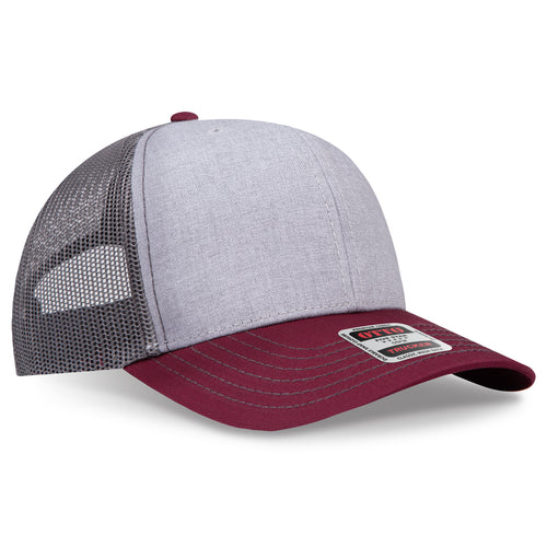 OTTO CAP® 6 Panel Mid Profile Mesh Back Trucker Hat