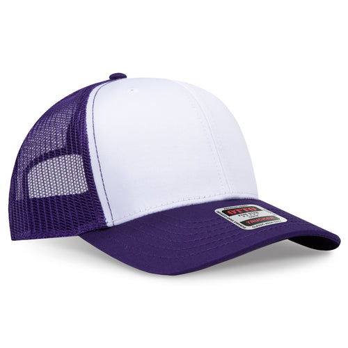 OTTO CAP® 6 Panel Mid Profile Mesh Back Trucker Hat