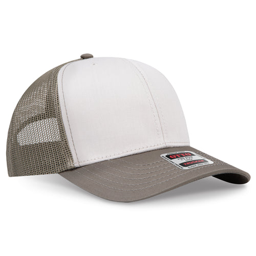 OTTO CAP® 6 Panel Mid Profile Mesh Back Trucker Hat