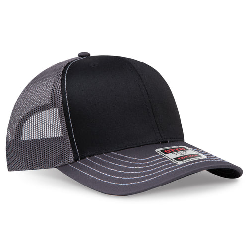 OTTO CAP® 6 Panel Mid Profile Mesh Back Trucker Hat