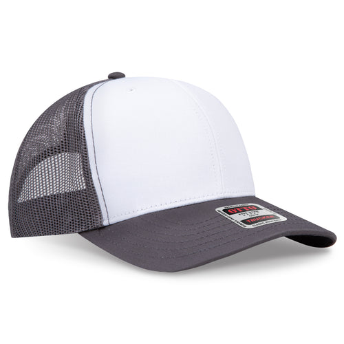 OTTO CAP® 6 Panel Mid Profile Mesh Back Trucker Hat