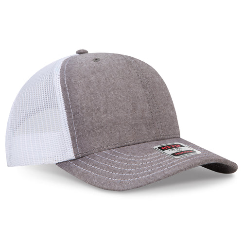 OTTO CAP® 6 Panel Mid Profile Mesh Back Trucker Hat