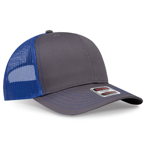 OTTO CAP® 6 Panel Mid Profile Mesh Back Trucker Hat