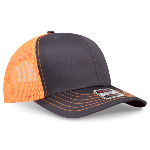 OTTO CAP® 6 Panel Mid Profile Mesh Back Trucker Hat