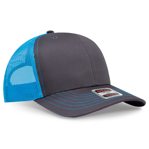 OTTO CAP® 6 Panel Mid Profile Mesh Back Trucker Hat