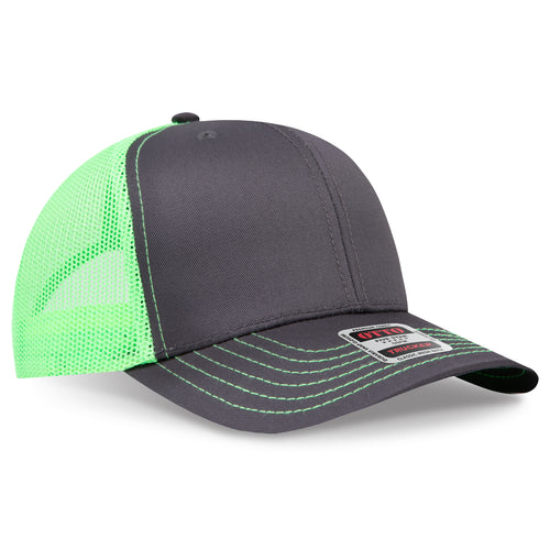 OTTO CAP® 6 Panel Mid Profile Mesh Back Trucker Hat