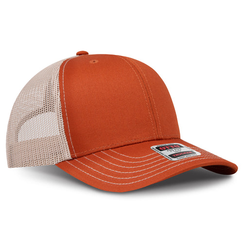 OTTO CAP® 6 Panel Mid Profile Mesh Back Trucker Hat