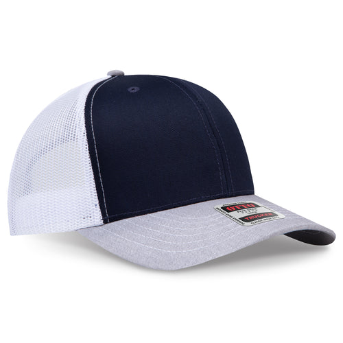 OTTO CAP® 6 Panel Mid Profile Mesh Back Trucker Hat