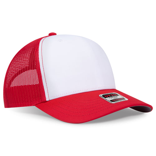 OTTO CAP® Seamless 6 Panel Mid Profile Mesh Back Trucker Hat