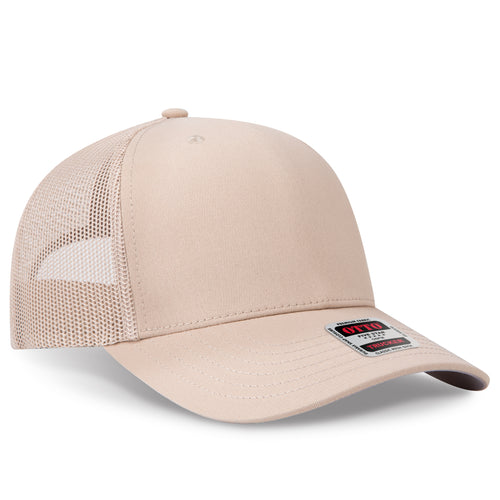OTTO CAP® Seamless 6 Panel Mid Profile Mesh Back Trucker Hat