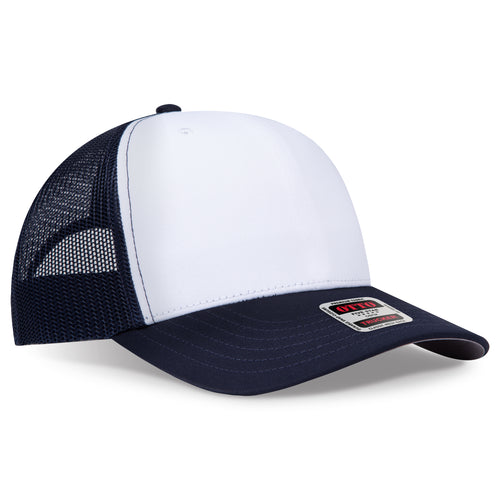 OTTO CAP® Seamless 6 Panel Mid Profile Mesh Back Trucker Hat
