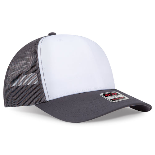 OTTO CAP® Seamless 6 Panel Mid Profile Mesh Back Trucker Hat
