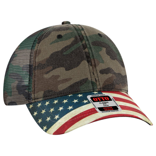 OTTO CAP® 6 Panel Low Profile Mesh Back Trucker Dad Hat