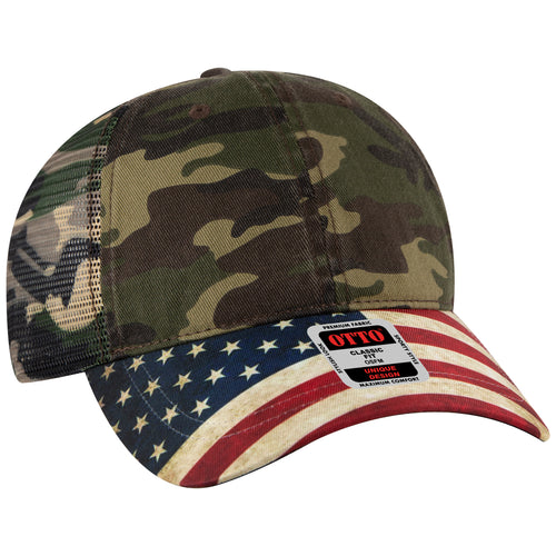OTTO CAP® 6 Panel Low Profile Mesh Back Trucker Dad Hat
