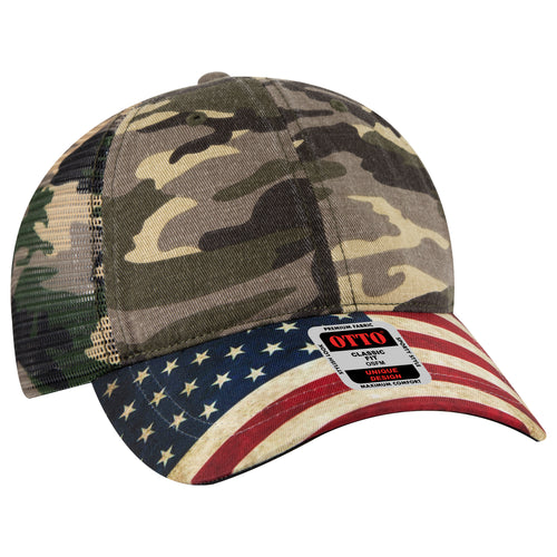 OTTO CAP® 6 Panel Low Profile Mesh Back Trucker Dad Hat