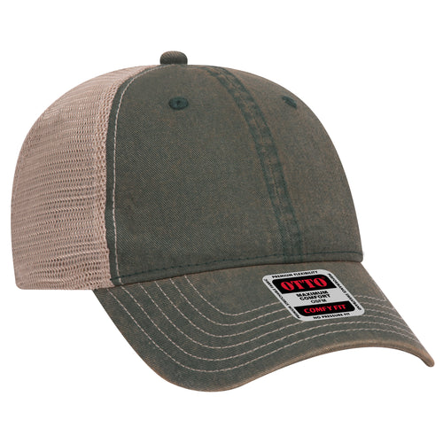 OTTO CAP® 6 Panel Low Profile Mesh Back Trucker Dad Hat