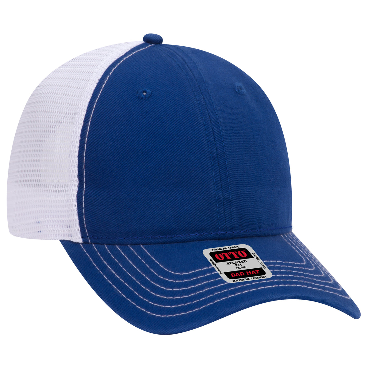 OTTO CAP® 6 Panel Low Profile Mesh Back Trucker Dad Hat