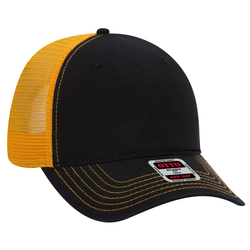 OTTO CAP® 6 Panel Low Profile Mesh Back Trucker Dad Hat