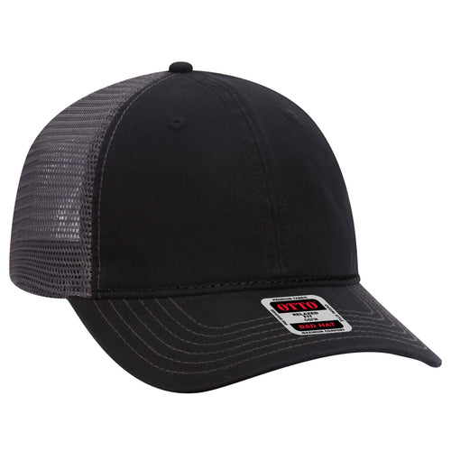 OTTO CAP® 6 Panel Low Profile Mesh Back Trucker Dad Hat