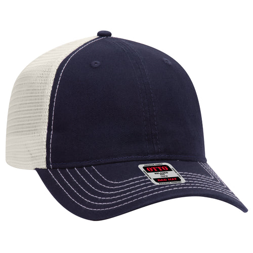 OTTO CAP® 6 Panel Low Profile Mesh Back Trucker Dad Hat