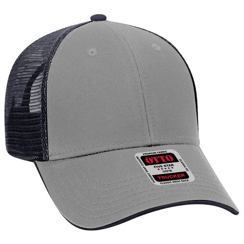 OTTO CAP® 6 Panel Low Profile Mesh Back Trucker Hat