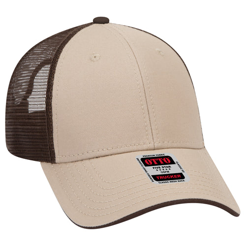 OTTO CAP® 6 Panel Low Profile Mesh Back Trucker Hat