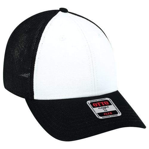 OTTO CAP® OTTO FLEX® Fitted 6 Panel Low Profile Mesh Back Trucker Hat