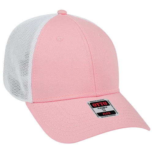 OTTO CAP® OTTO FLEX® Fitted 6 Panel Low Profile Mesh Back Trucker Hat