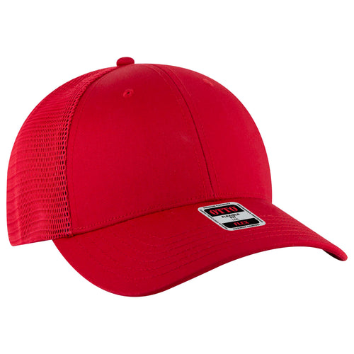 OTTO CAP® OTTO FLEX® Fitted 6 Panel Low Profile Mesh Back Trucker Hat
