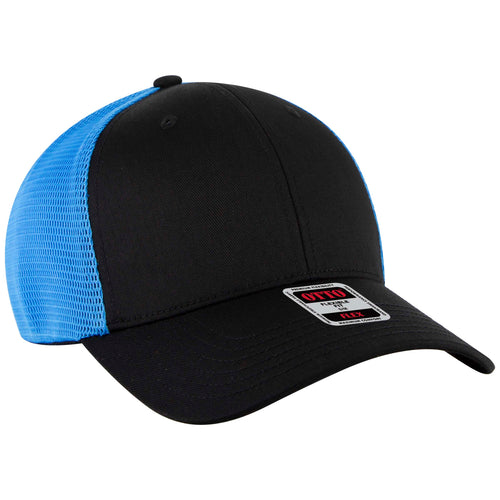 OTTO CAP® OTTO FLEX® Fitted 6 Panel Low Profile Mesh Back Trucker Hat