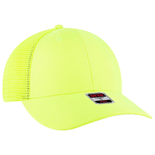 OTTO CAP® OTTO FLEX® Fitted 6 Panel Low Profile Mesh Back Trucker Hat
