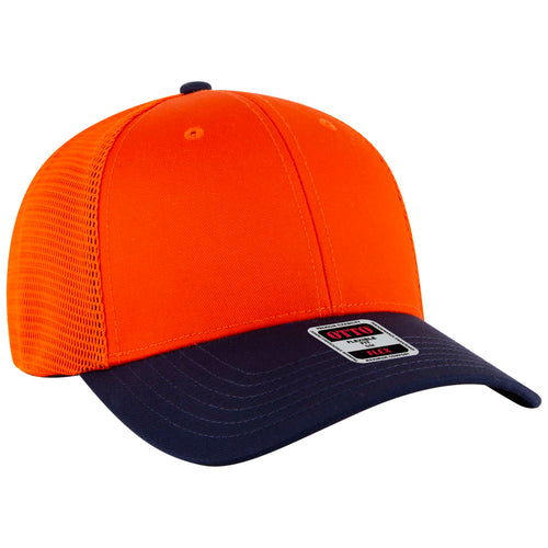 OTTO CAP® OTTO FLEX® Fitted 6 Panel Low Profile Mesh Back Trucker Hat