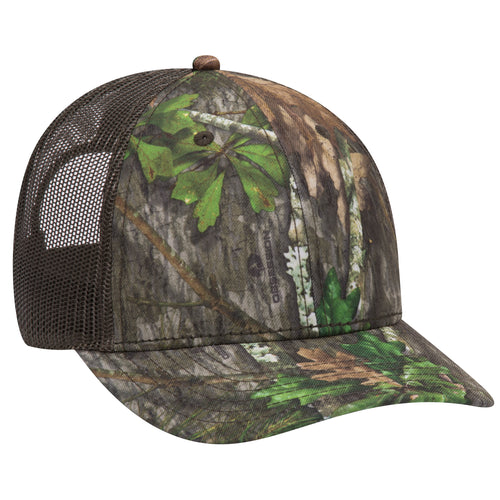 OTTO CAP® Mossy Oak Camouflage 6 Panel Low Profile Mesh Back Trucker Hat