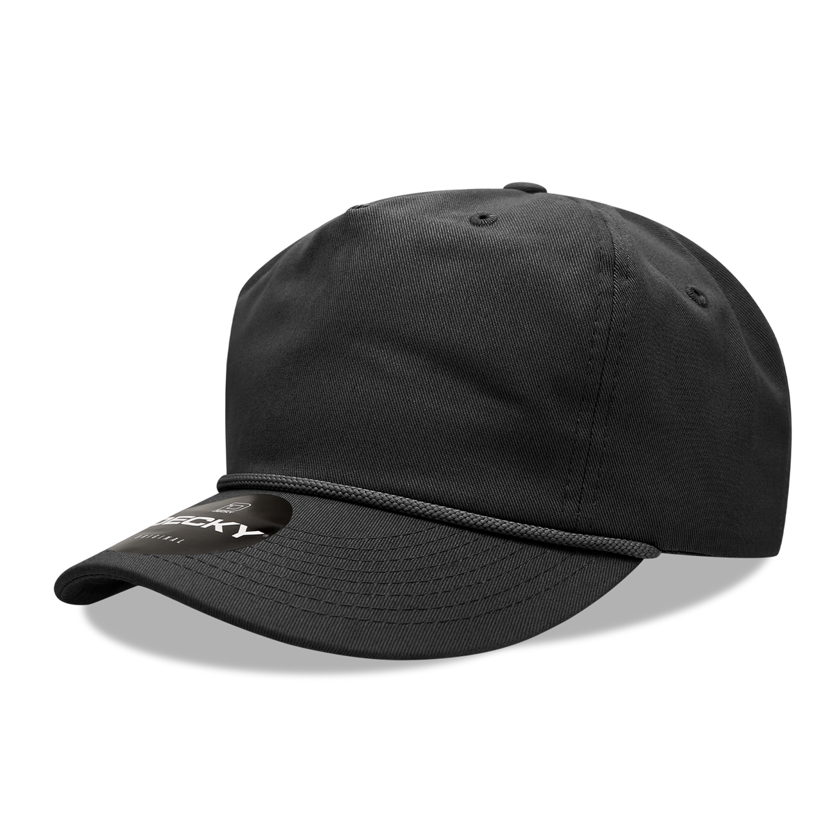 5 Panel Half Dome Profile Relaxed Cotton Rope Hat