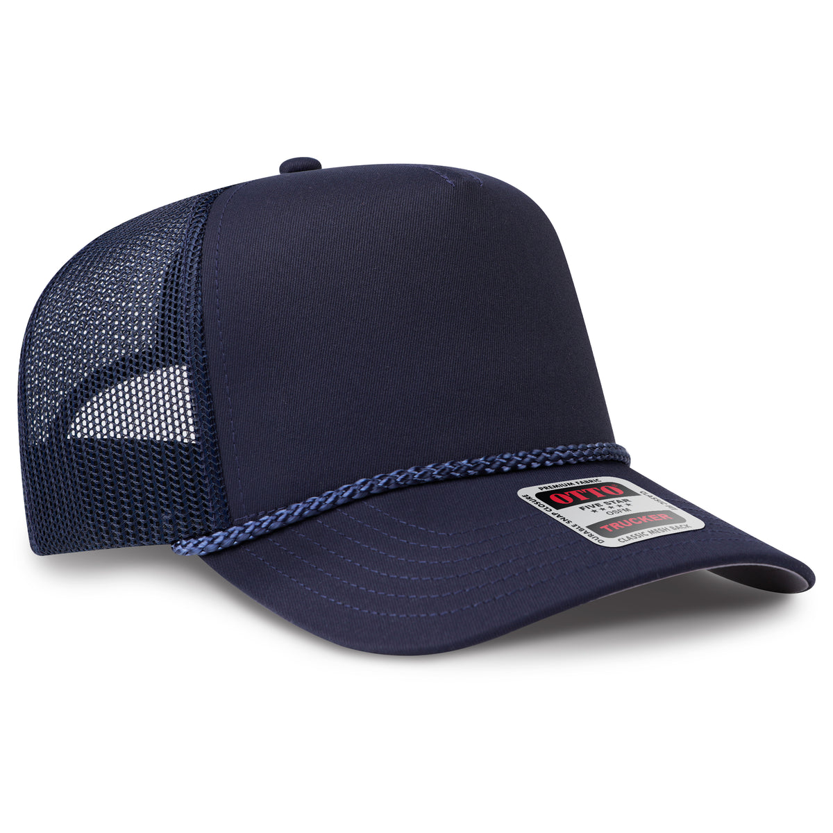 OTTO CAP® 5 Panel Mid Profile Mesh Back Trucker Hat
