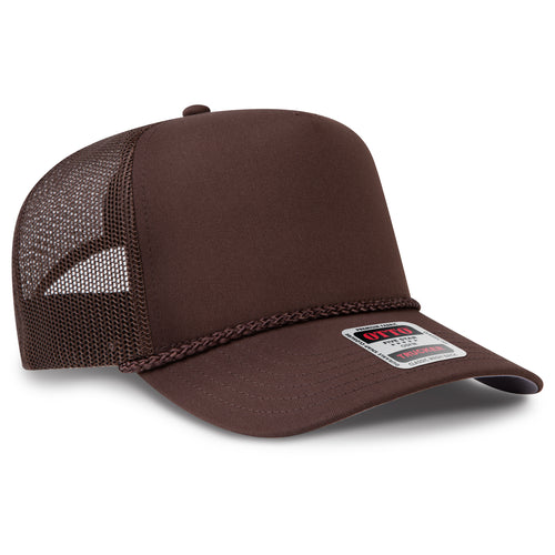 OTTO CAP® 5 Panel Mid Profile Mesh Back Trucker Hat